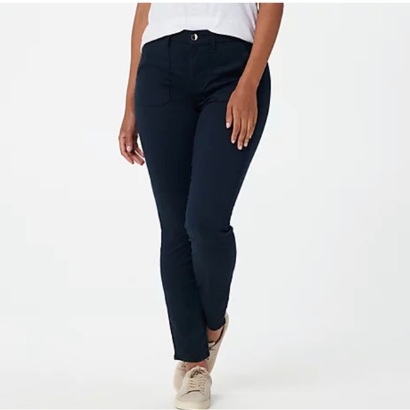 Jen 7 Navy Utility “7 for all mankind” skinny ankle Size 0 - Picture 1 of 12